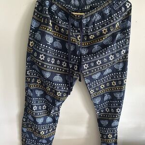 Blue and Gold Hanukkah Themed Joggers